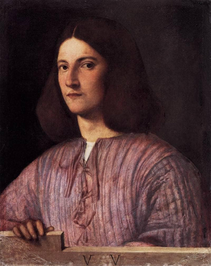 Portrait of young man (Giustiniani Portrait) by Giorgione — hand-painted portrait oil painting reproduction on canvas