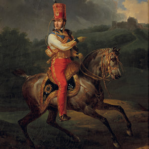 The Duke of Orleans Louis Philippe in the uniform of a colonel general of the hussars by Horace Vernet — Oil Painting Reproduction