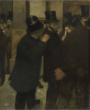 Portraits at the Stock Exchange - Edgar Degas