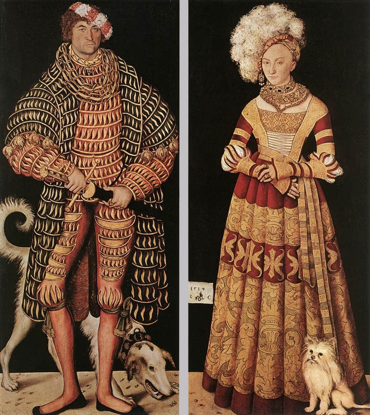 Portraits of Henry the Pious, Duke of Saxony and his Wife Katharina von Mecklenburg - Lucas Cranach the Elder