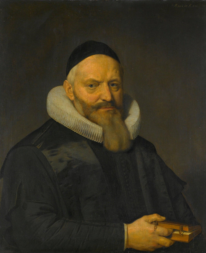 Portret Van Anthony De Wale by David Bailly — hand-painted portrait oil painting reproduction on canvas