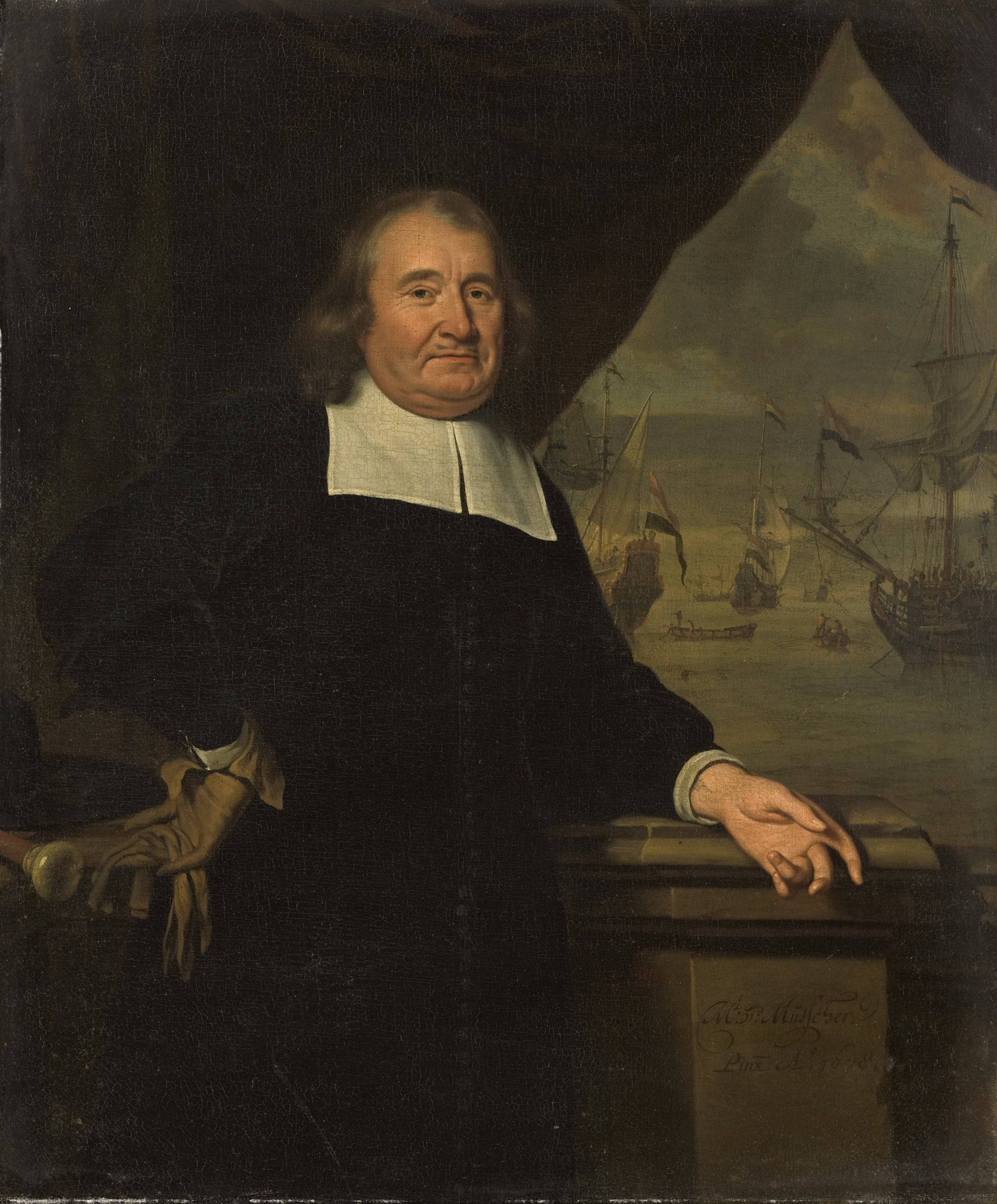 Portret Van Een Kapitein of Een Reder - Michiel van Musscher