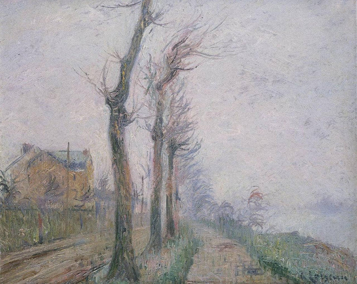Pothius Quay at the Oie River by Gustave Loiseau — hand-painted botanical oil painting reproduction on canvas