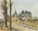 Pothius Quay in Pontoise by Gustave Loiseau — urban oil painting wall art, Post Impressionism