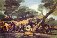 Powder Factory in the Sierra by Francisco Goya — hand-painted landscape oil painting reproduction on canvas