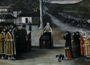 Prayer in a Village by Niko Pirosmani — hand-painted cultural oil painting reproduction on canvas