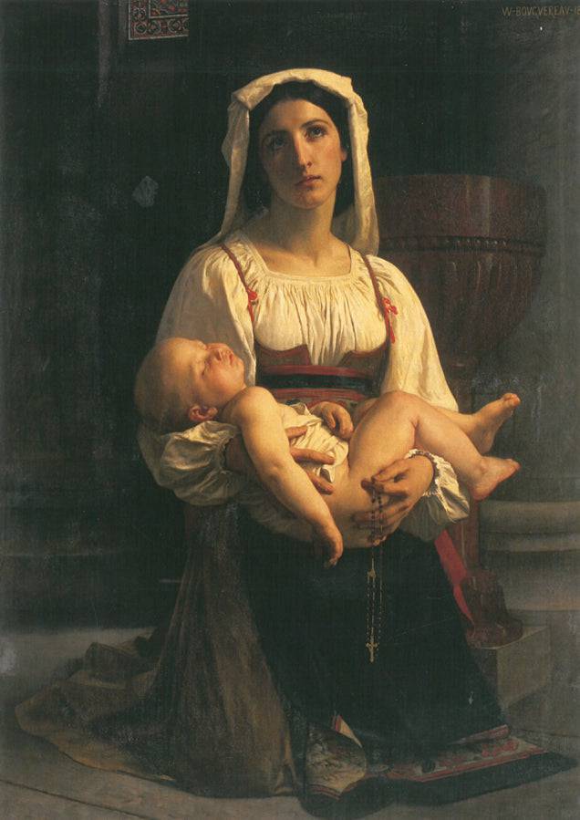 Prayer to The Virgin - William-Adolphe Bouguereau