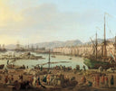 Première vue de Toulon by Claude-Joseph Vernet — hand-painted landscape oil painting reproduction on canvas