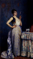Preparing For The Ball by Auguste Toulmouche — male oil painting wall art, Academicism