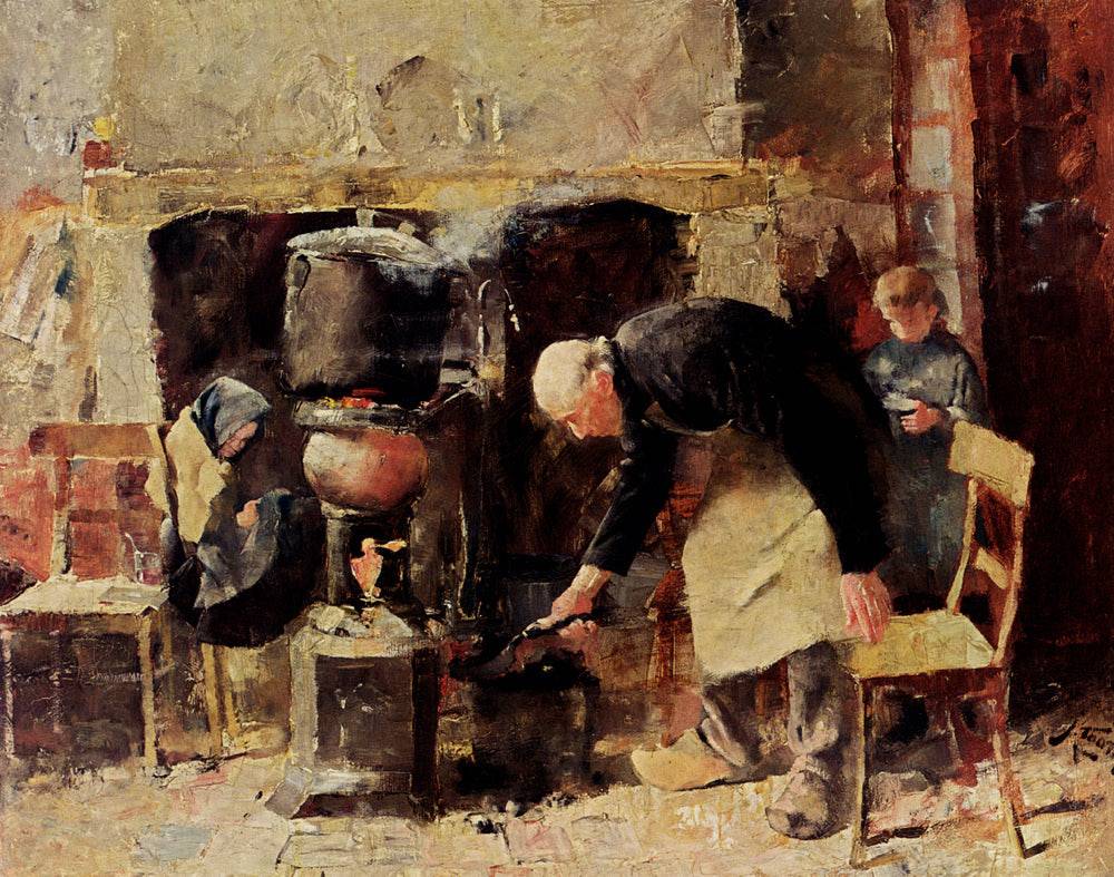 Preparing The Meal - Jan Toorop