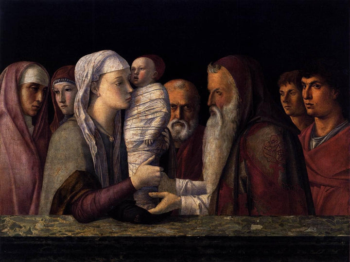 Presentation at the Temple by Giovanni Bellini — hand-painted portrait oil painting reproduction on canvas