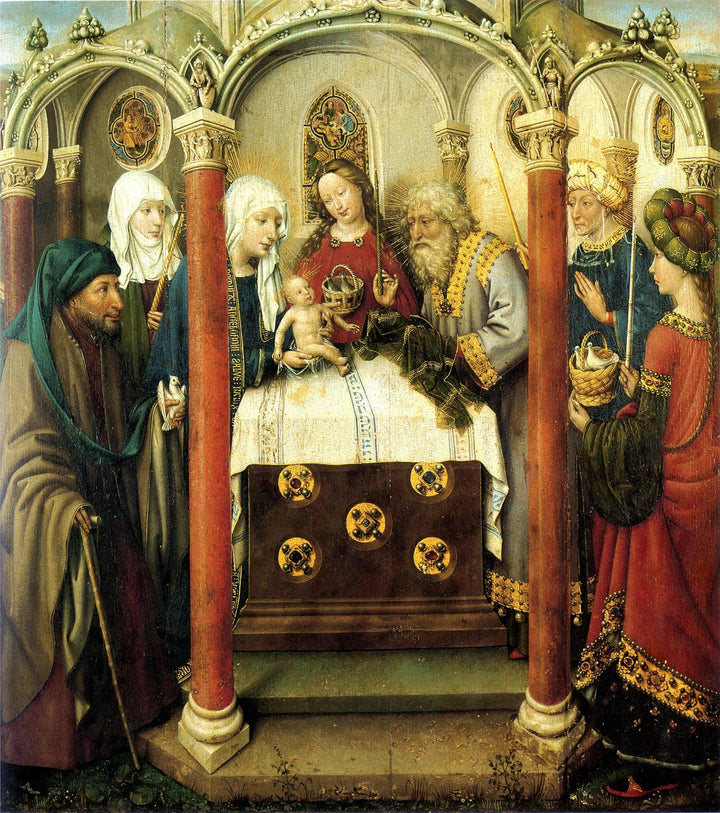Presentation in the Temple by Jacques Daret — hand-painted cultural oil painting reproduction on canvas