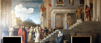 Presentation of the Virgin at the Temple in hallway