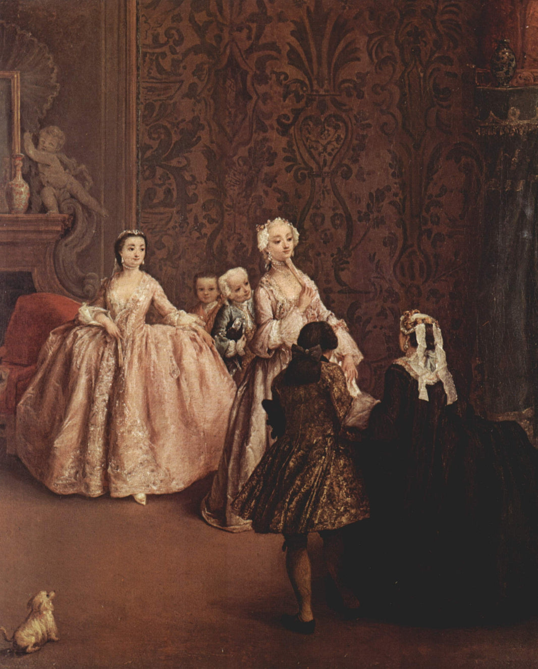 Presentation by Pietro Longhi — hand-painted portrait oil painting reproduction on canvas
