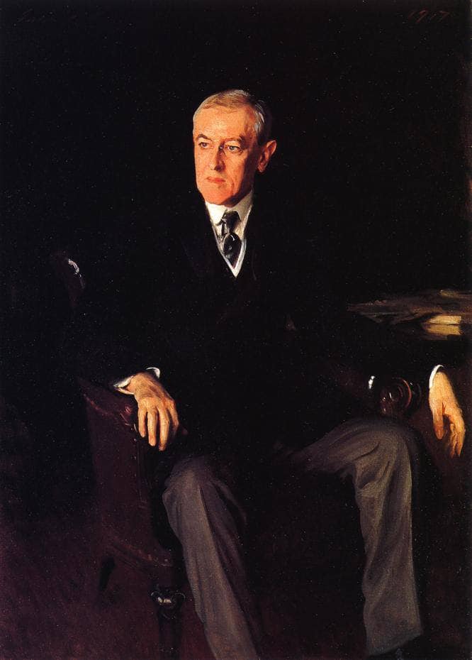 President Woodrow Wilson on gallery wrap