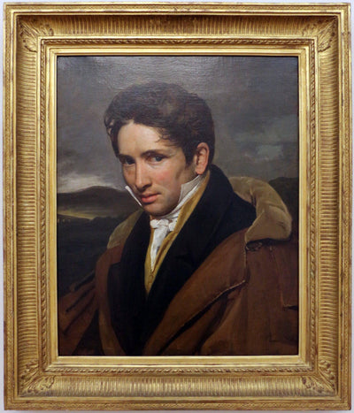Presumed portrait of the architect Tilman-François Suys in the roman countryside by François-Joseph Navez — oil painting reproduction
