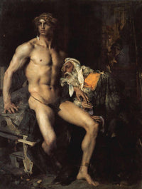 Priam at Achilles feet
