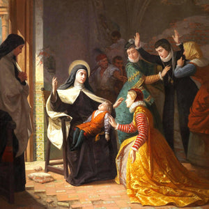 Primer Milagro De Santa Teresa De Jesús. Resurrección De Su Sobrino Don Gonzalo Ovalle, Hijo De Su Hermana Doña Juana De Ahumada