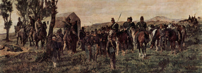 Prince Amedeo, wounded at Custoza by Giovanni Fattori, oil painting reproduction