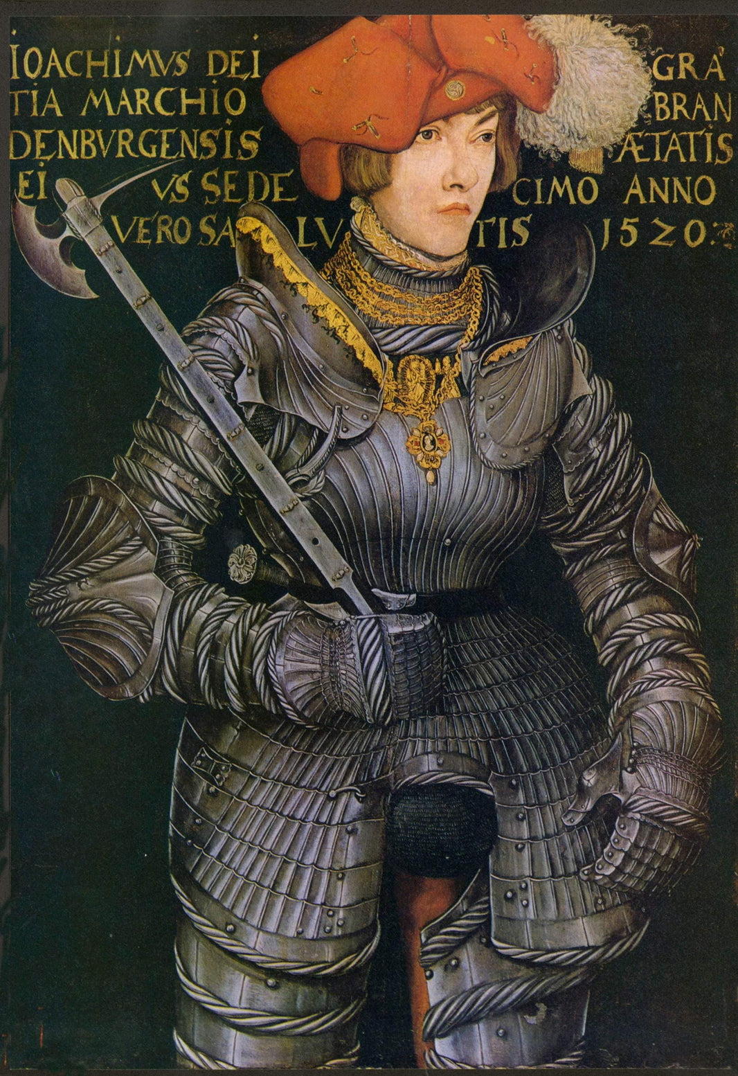 Prince Elector Joachim II of Brandenburg by Lucas Cranach the Elder — hand-painted portrait oil painting reproduction on canvas