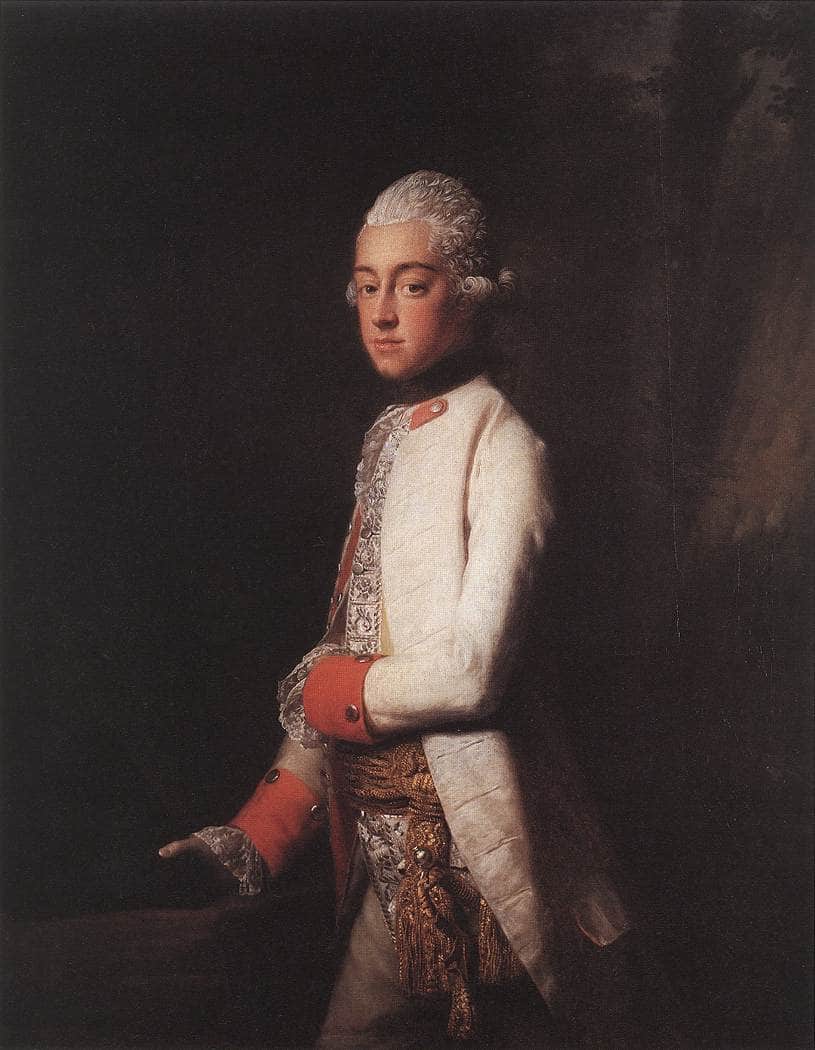 Prince George Augustus of Mecklenburg Strelitz by Allan Ramsay — hand-painted portrait oil painting reproduction on canvas