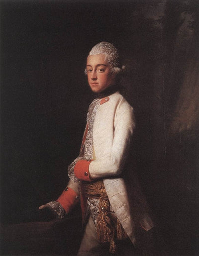 Prince George Augustus of Mecklenburg Strelitz in home office