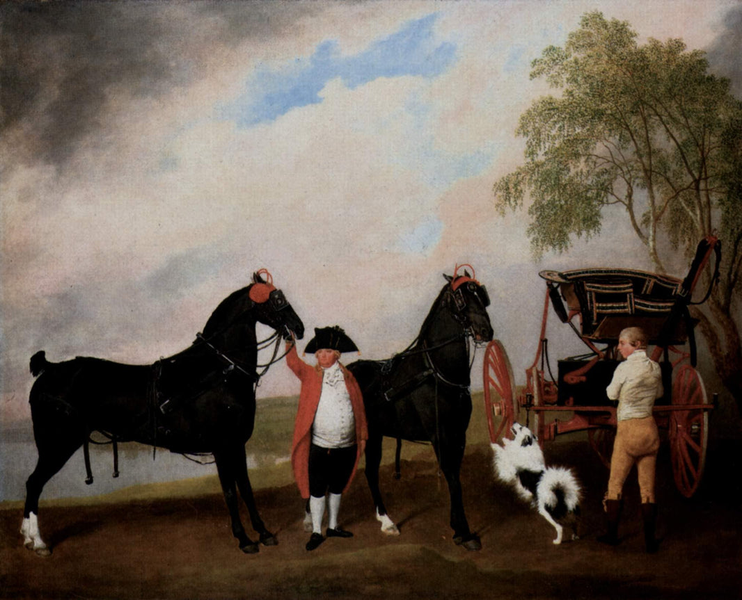 Prince of Wales Phaeton by George Stubbs — hand-painted animal oil painting reproduction on canvas
