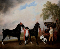 Prince of Wales Phaeton by George Stubbs — hand-painted animal oil painting reproduction on canvas