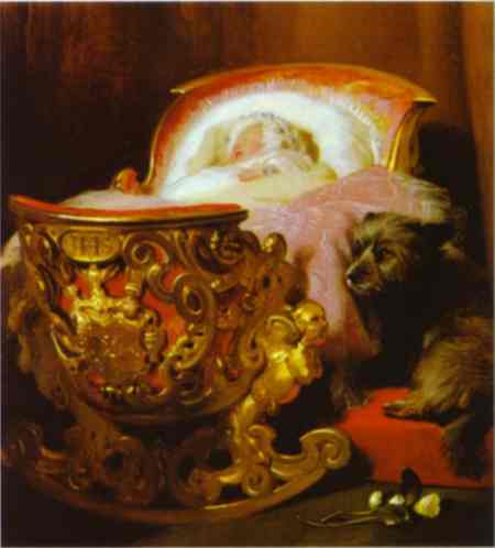 Princess Alice by Edwin Henry Landseer, hand-painted photography oil painting reproduction on canvas