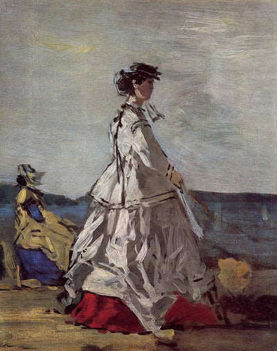 Princess Pauline Metternich on the Beach in apartment