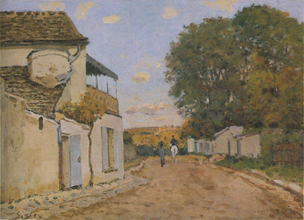 Princesse Street in Louveciennes - Alfred Sisley