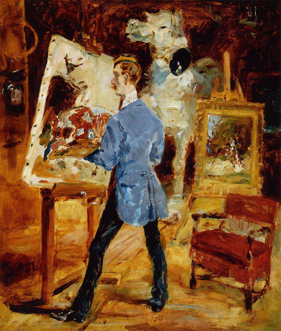 Princeteau in His Studio - Henri de Toulouse-Lautrec