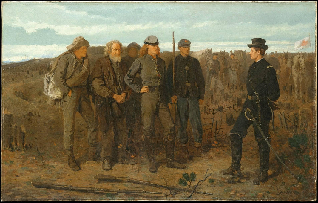 Prisoners from the Front by Winslow Homer — hand-painted landscape oil painting reproduction on canvas