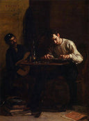 Professionals at Rehearsal by Thomas Eakins — hand-painted portrait oil painting reproduction on canvas