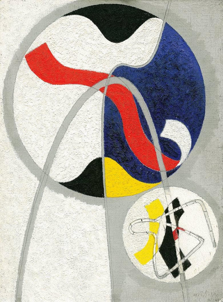 Project for the sculpture Bennett by Laszlo Moholy-Nagy — hand-painted abstract oil painting reproduction on canvas