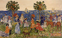 Promenade by Maurice Prendergast — hand-painted abstract oil painting reproduction on canvas