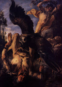 Prometheus Bound by Jacob Jordaens — landscapes oil painting wall art, Baroque