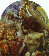 Prophet by Mikhail Vrubel — hand-painted abstract oil painting reproduction on canvas