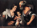 Prophet Elijah and the Widow of Sarepta by Bernardo Strozzi — hand-painted portrait oil painting reproduction on canvas
