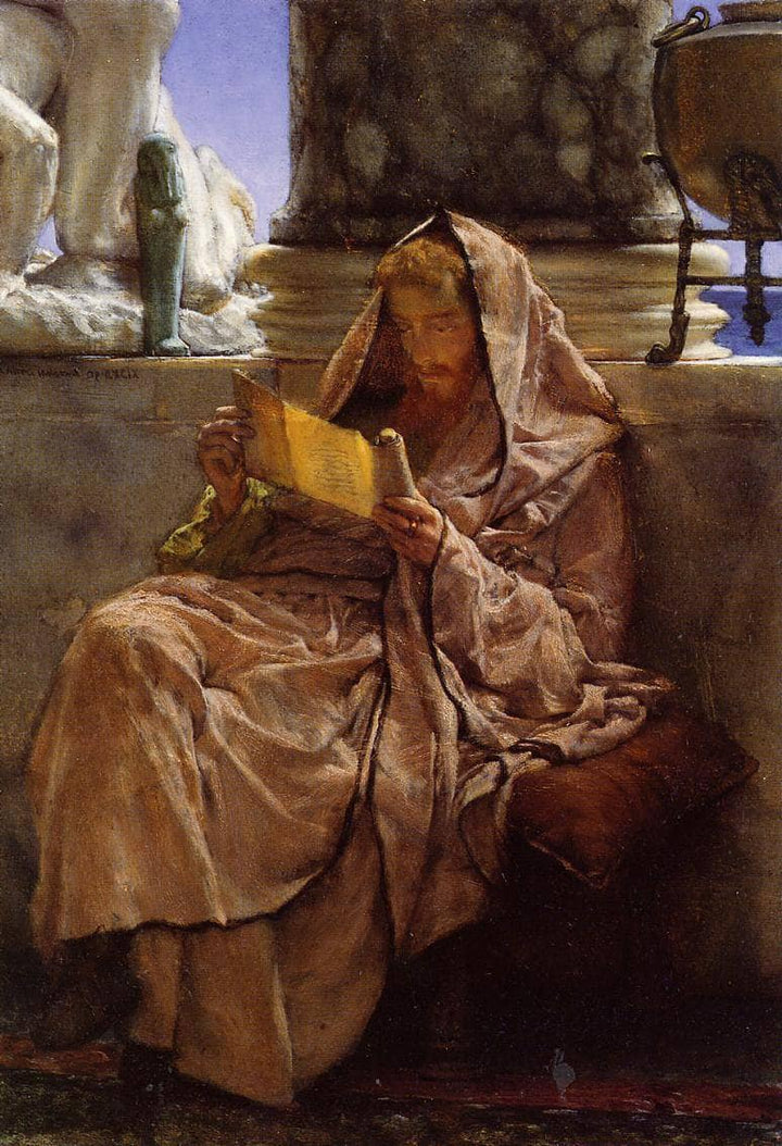 Prose by Sir Lawrence Alma-Tadema — hand-painted portrait oil painting reproduction on canvas