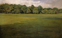 Prospect Park, aka Croquet Lawn Prospect Park by William Merritt Chase — hand-painted botanical oil painting reproduction on canvas