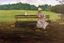 Prospect Park, Brooklyn by William Merritt Chase — hand-painted botanical oil painting reproduction on canvas