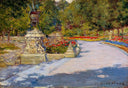 Prospect Park by William Merritt Chase — hand-painted botanical oil painting reproduction on canvas