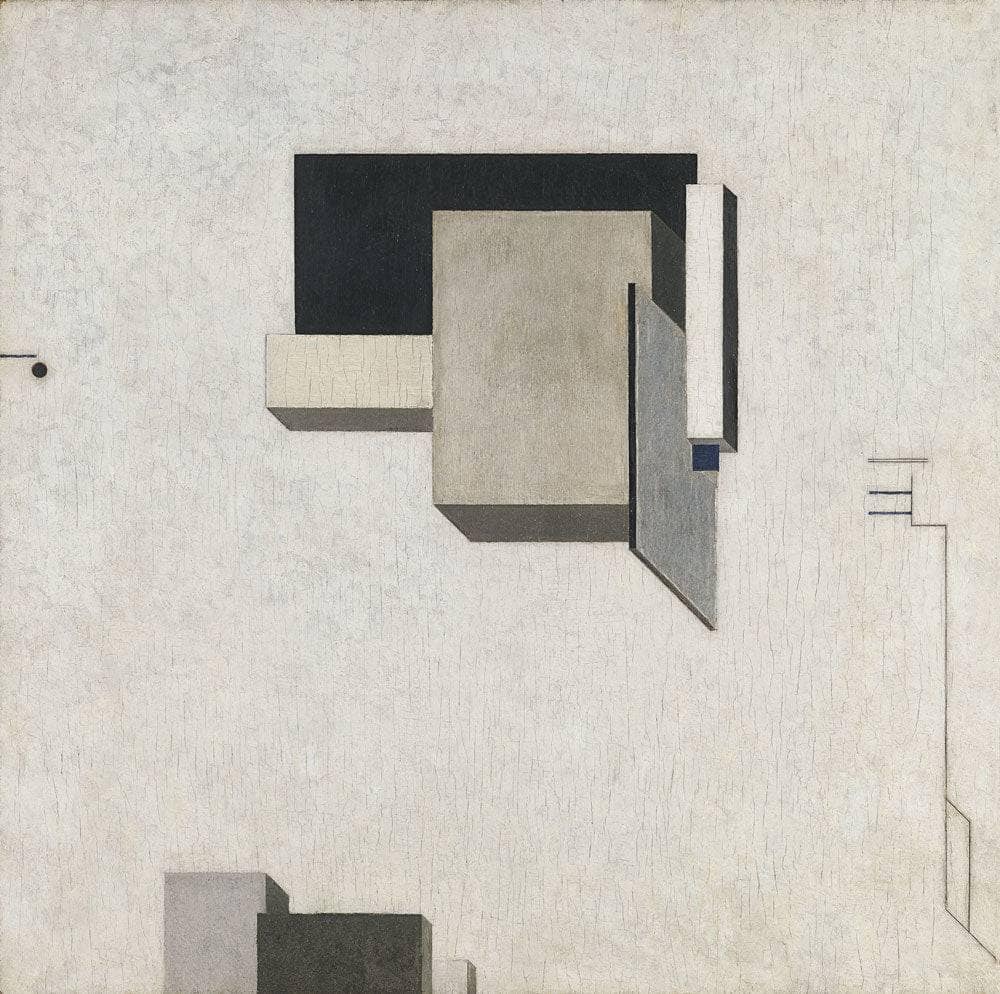 Proun 1 C by El Lissitzky — hand-painted abstract oil painting reproduction on canvas