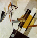 Proun 19D by El Lissitzky — hand-painted abstract oil painting reproduction on canvas