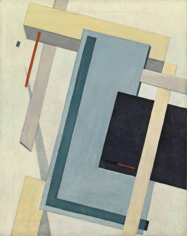 Proun 4 B by El Lissitzky — hand-painted abstract oil painting reproduction on canvas