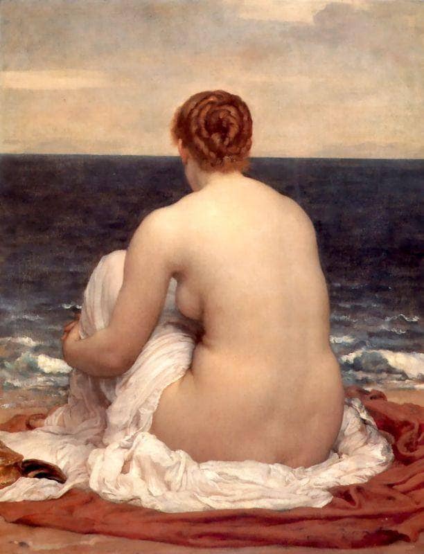 Psamathe by Frederic Leighton — hand-painted cultural oil painting reproduction on canvas