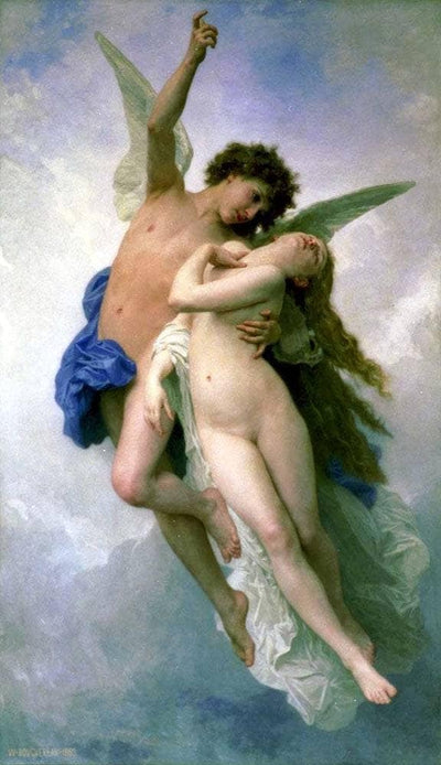 Psyche and Amour in entryway