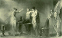 Psyche and Her Two Sisters by Jean-Honore Fragonard — group oil painting wall art, Rococo