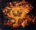 Psyche hosted on Olympus by Jacob Jordaens — hand-painted abstract oil painting reproduction on canvas